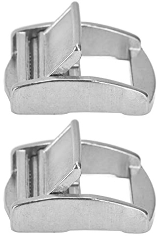 Fafeicy 2Pcs Press Buckles, 27mm Stainless Steel Spring Locking Buckle, Lightweight Webbing Tensioner for Webbing Belt On Ships, Connectors And Accessories