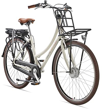 TELEFUNKEN E-Bike Elektrofahrrad Alu 28 Zoll mit 7-Gang Nabenschaltung, Retro Pedelec Citybike mit Gepäckträger hinten & vorne, Frontmotor 250W und 13 Ah, 36V Li-Ion Akku, RT540 Multitalent
