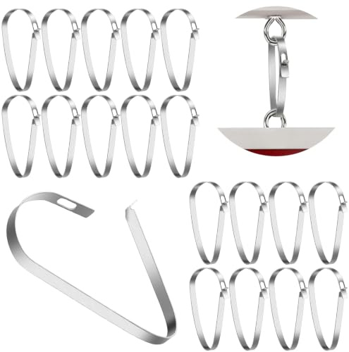 Amylove 30 Stück Edelstahl Schild Rider Clips zum Aufhängen, Metall Clip Real Estate Schild Clips für Immobilien, Fahrern, Pfosten, Open House Schilder, Schlicht, Silber