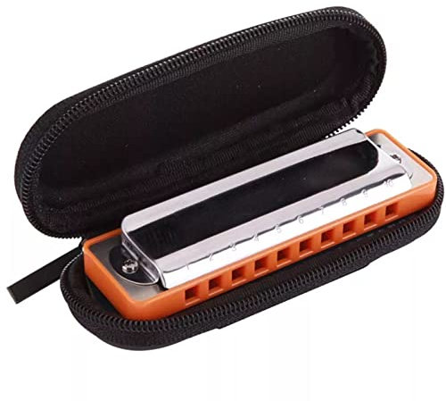 Diatonische Professionelle Mundharmonika 10 Löcher Mundharmonika Tonart C ABS Comb Musikinstrument Mundharmonika Set (Color : Key of E)