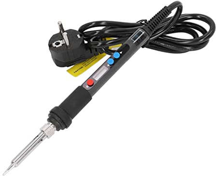 Lötstation 90W mit LCD-Digitalanzeige, Temperaturbereich 100-480°C, Edelstahl-Lötkolben für Elektronik-Löten, EU-Stecker 220V, Präzisionslöten