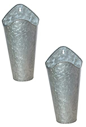 Stabiler Blumentopf Zum Aufhängen An Der 2 Stück Pflanzenhalter Aus Eisen Verzinktes Eisen Für Balkon Und Heimdekoration