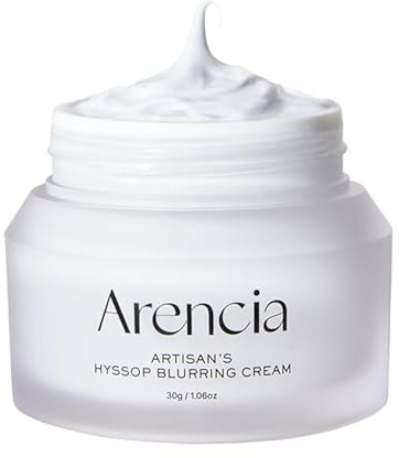 ARENCIA Hyssop Blurring Cream, Intense Collagen Face Moisturizer & Night Repair Cream for Anti-Aging, Nourishing Skin Barrier, Premium Korean Skincare, 1oz