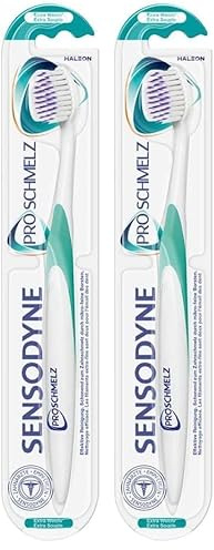 Sensodyne ProSchmelz Zahnbürste, Extra Weich, 1 Stück, schonend zum Zahnschmelz (Packung mit 2)