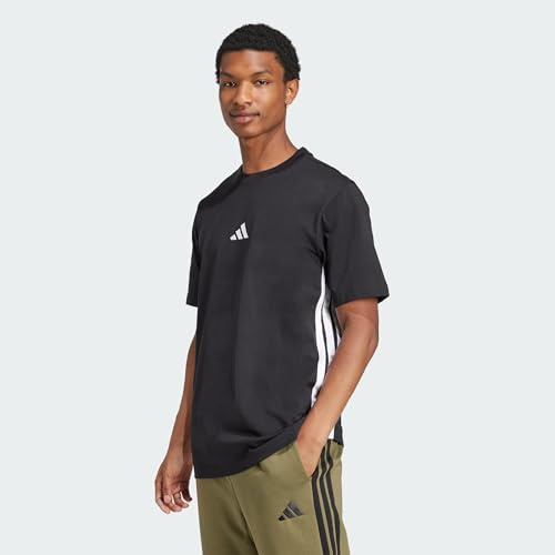 Adidas Herren Essential Three Stripes Single Jersey Tee
