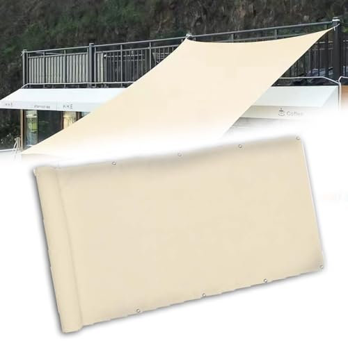NILZA Sun Sonnensegel Atmungsaktive Rechteckig 2.5 X 2.5 M UV-Schutz Sonnenschutz Sonnensegel Schattentuch Mit ÖSen Und Seil Für Patio Hinterhof Rasengarten, Khaki (Size : 3x3m(10x10ft))