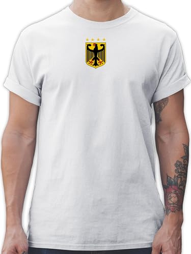 Shirtracer - T-Shirt Herren - Fußball EM WM - Deutschland Wappen | Germany | Bundesadler | Deutschland Adler