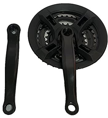 Skdvy Guarnitura Bici,Guarnitura Perno Quadro Piedi del Dente della Bicicletta della Bicicletta della Mountain Bike Tre Pezzi di Disco del Fiore 42/34/24 Denti