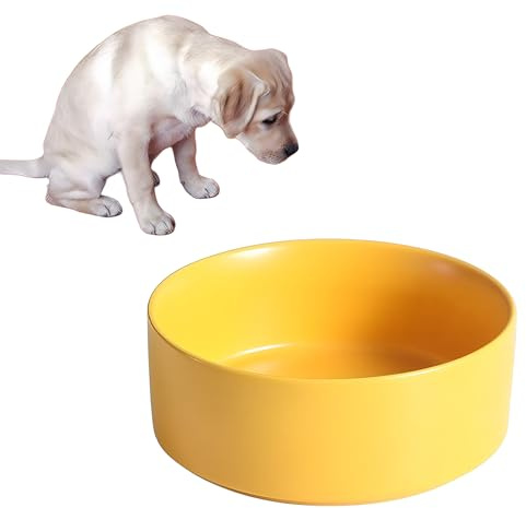 Ciotole per cani in ceramica, ciotole per cani di grande capacità (850 ml), ciotole per la pappa, ciotole per bere poco profonde, le ciotole sono prive di piombo e cadmio