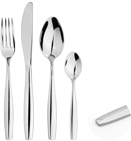Cutlery Set 24-Piece Stainless Steel Fork Spoon Anydate