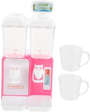 SUPVOX Mini Water Dispenser Toy Cute Boys and Girls Role Playing Water Bottle Drinking Fountain Educational Toy for Garden Play