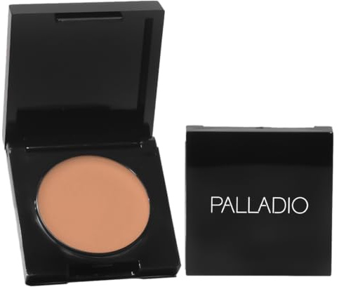 Palladio Under Eye Brightener, Conceal, Brightens, Reduces Appearance of Dark Circles, With Caffeine Peptides & Vitamin E, Tired Skin Color Correcting Brightener & Primer (Medium Nude)