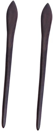 BIUDECO 2pcs Pince à Cheveux en Bois de Santal Vintage Délicate Style Chinois Traditionnel Décoration Coiffure Mariage Accessoires