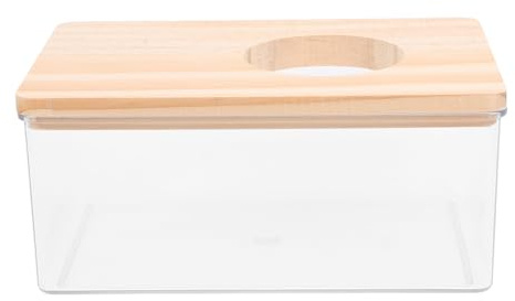 Homoyoyo Transparentes Sandbad für Hamster und Kleine Nager Acryl Toilette mit Glatten Kanten Leicht zu Reinigen für Zwerghamster Rennmäuse und Andere Kleine Haustiere