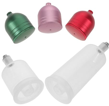 LIFKOME Juego de 5 piezas de recipientes de pintura, botella de oxígeno, aerógrafo, vaso de pintura, pulverizador, accesorios para aerógrafo, kit profesional de mezcla de pintura para arte y pintura