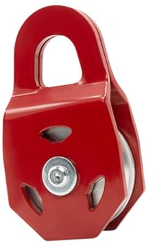 HGZLQKD 8 Ton Winch Snatch Block Tow Rope Winch Hook Universal Heavy Duty Towing Pulley Block for Kayak Vehicle, Snatch Block Winch Pulley for Off Road Recovery 4X4, Red