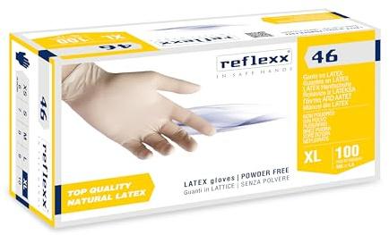Reflexx R46, Handschuhe Latex puderfrei