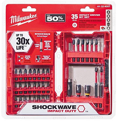 Milwaukee 48–32–4007 Shockwave Impact Duty Treiber Bit Set (35), 48-32-4007