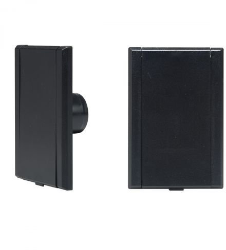 Prese aspiranti rettangolare VacuValve nero