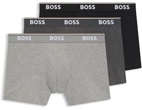 BOSS Herren Boxer Briefs, 3er Pack, Open Grey 061, L