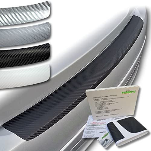 foliapro Lackschutzfolie Ladekantenschutz-Folie Carbonfolie Carbon - Fahrzeug und Foliensorte wählbar - für Audi A6 Avant C7 ab 2011 bis 2018 - Carbon weiß