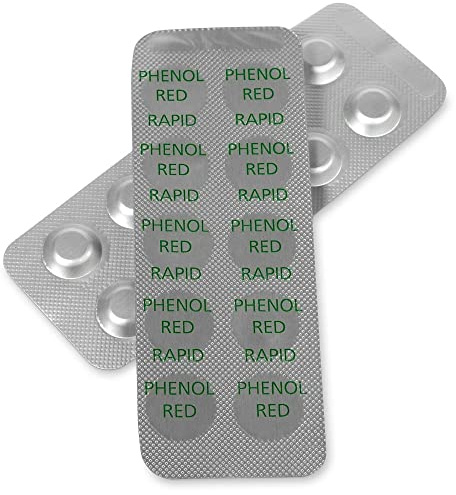 POOL Total Phenol Red Rapid Tabletten, zur Analyse des pH-Wert im Schwimmbecken oder Whirlpool (100)