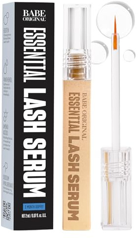 Babe Original Essential Lash Serum for Visibly Longer-Looking Lashes, 2mL