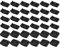 hifrom Lattenrost-Halterungen Bett Lattenrost Kappen 36 Pcs Lattenrost Halter 53mm Seitenhalterungen Bettlattenhalter Sets für Betten Verbindungszubehör Einzel Doppelbetten, Schwarz (36)