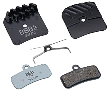 BBB Cycling Fahrrad Bremsbeläge Scheibenbremsen I High Performance Scheibenbremsbeläge Fahrrad fur Shimano M810, Saint M820 und Zee M640 und TRP Quadiem SL I 1 Paar I DiscStop BBS-55