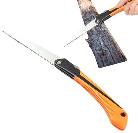 Maciun Folding Saw, Portable Hand Saw - Dry Wood Pruning Saw for Fruit Trees, Fruit Tree Saw with Ergonomic Non-Slip Handle, Garden Tools for Camping, Garden