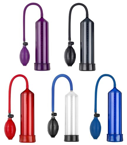 Seckoe Penispumpen Für Männer Sexspielzeug Penis Pumpe Masturbator Muschi Vakuumpumpe Erektion Penis Pumpe Vakuumpumpe Männer Sex Sexspielzeug zur Penis Vergrößern Sextoys (Rot)