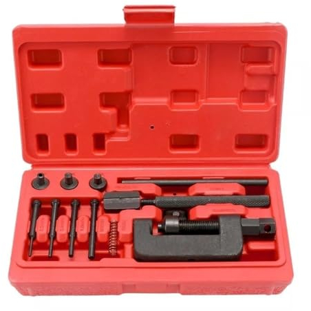 LoRier 13PCS Kette Reparatur Werkzeug Set Motorrad Kette Splitter Breaker Motorrad Mountainb Nieten Werkzeug Heavy Duty Link O Ring Fahrrad