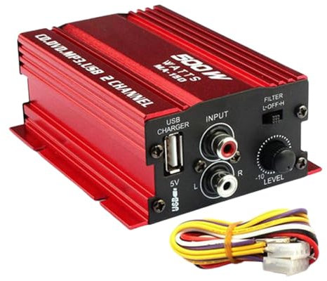 Honhoha Amplificatore stereo per auto,Amplificatore a 2 Audio per auto - Amplificatore per altoparlanti Amplificatore audio per auto | amplificatore per auto, amplificatore stereo a 2