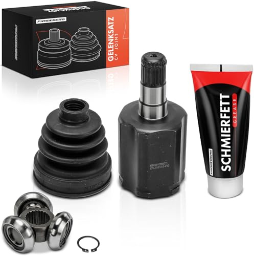 Frankberg Jeu de Joints Arbre de Transmission Côté transmission Avant Compatible avec Cordoba 6L2 1.6L 2006-2009 Fabia II 542 1.6L 2007-2014 Polo 9A 9N 1.4L 1.6L 2006-2009 Remplacer# 6QD498103