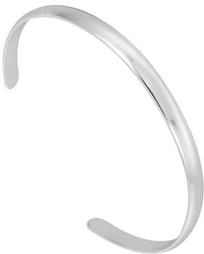 JJDreams Edelstahl Armreif Damen Offene Armreif Silber 8MM Armspange mit Gravur Geschenk für Damen