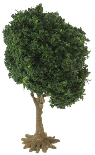BESPORTBLE Trees Model: Mini Jungle Tree, Model Train Scenery Tree Model, Trees Figurines with Base for Scenery Landscape Cake Building Craft Green1