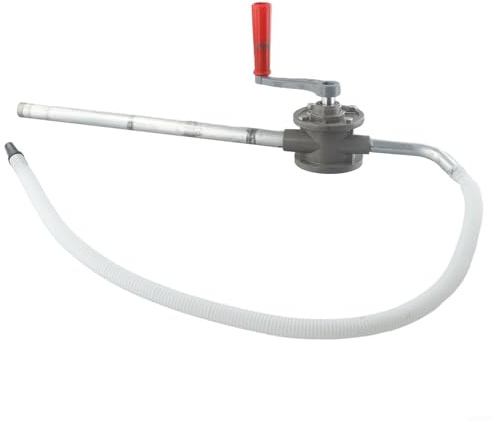 Vielseitige, handbetriebene Pumpe für Heizöl, Motoröl, Getriebeöl, Diesel, Raps, Hydrauliköl, 15 l/min, Aluminium-Kurbelmechanik, Werkstatt