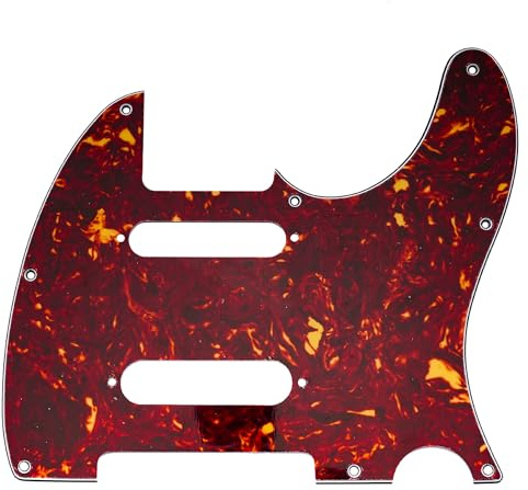 ROZILO Vintage Schildkröte 8 Löcher SS Gitarre Tele Pickguard für USA/Mexiko Fender Deluxe Nashville Telecaster E-Gitarre