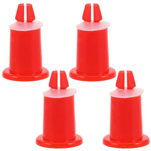 Pieds de Remplacement du Plateau de Balance 4 Pièces Plastique Orange