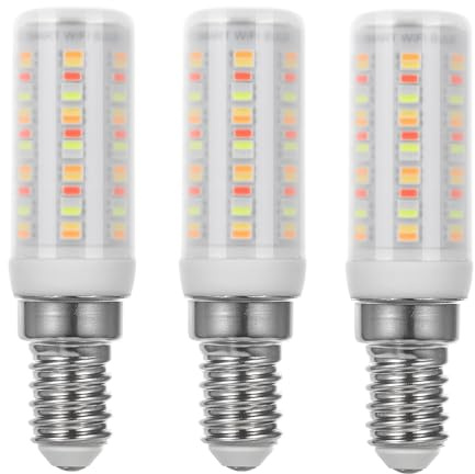 I-SHUNFA WI-FI Smart E14 RGB Led Glühbirne,4W,400LM AC 230V | Farbwechsel mit Musiksynchronisation Lampen, 16 Millionen DIY-Farben,Multicolour Dimmbar (3 Stück, Milchig Weiß)