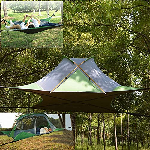 Generisch Camping-hängematten-Set, Vier-Jahreszeiten-Outdoor-Zelt, Tragbare Zwei-in-eins-hängematte, Wasserdichtes Und Uv-beständiges Zelt, 500 Kg Tragfähige Hängematte
