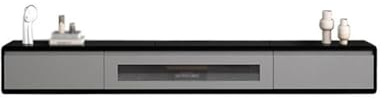 GLigeT TV Schrank Hängend Schwebender TV-Ständer mit Schubladen, wandmontierter TV-Schrank, Unter-TV-Konsole, schwebendes Medienregal TV Lowboard Hängend(Schwarz,Groß)