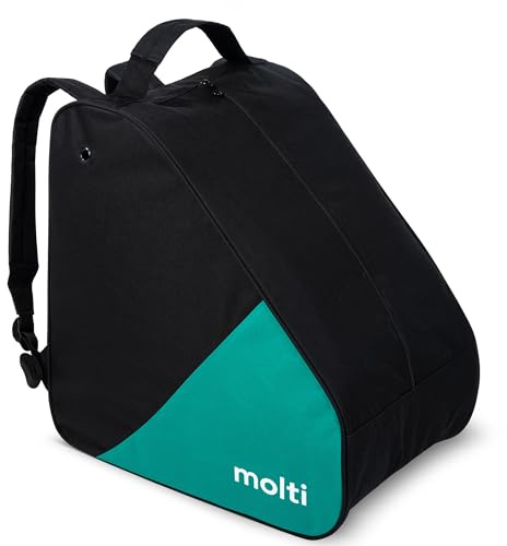 molti Skischuhtasche – Wasserdichtes 600D Material, Für 1 Paar bis Größe 46, Mit Rucksackfunktion & Belüftung