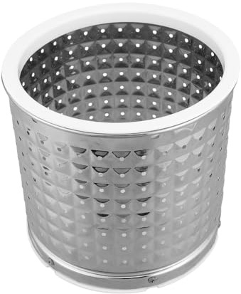 TOMETURE Small Washer Dryer Basket Accessory, Stainless Steel Basket Component for Portable Laundry Machines and Mini Washer Silver