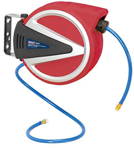 Sealey Sa814 Retractable Air Hose Reel 15Mtr 8Mm Id Pu Hose