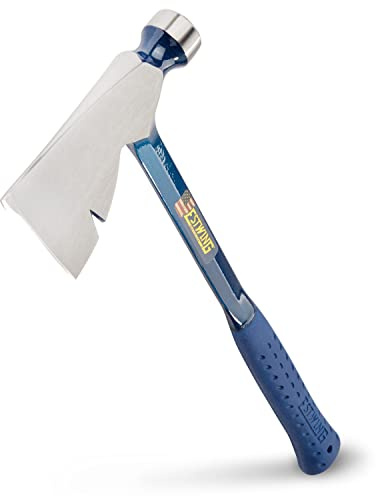 ESTWING Rigger's Axe - 16 USA Made Framing Hammer with Axe with Milled Face & Shock Reduction Grip - E3-R