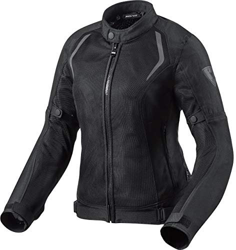 REV'IT! Motorradjacke mit Protektoren Motorrad Jacke Torque Damen Textiljacke schwarz 42, Sportler, Ganzjährig, Polyester