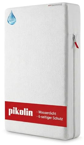 PIKOLIN Coprimaterasso Matrimoniale Impermeabile 180 x 200 cm Ipoallergenico, Traspirante e Lavabile - Protettore di Materasso con Cerniera e Chiusura di Sicurezza, Antirestringimento