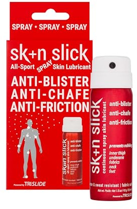 SKIN SLICK - Spray Antisfregamento Cosce e Piedi, spray Anti-Sfregamento Multifunzionale, Crema Antisfregamento Cosce, Agente Anti Sfregamento Impermeabile, Perfetto per le Taglie Forti (52ml)
