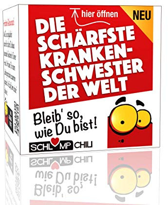 Schlump-Chili⎥Die schärfste Krankenschwester der Welt - ein witziges und originelles Geschenk zum Geburtstag, Ostern, Frauentag, Weihnachten
